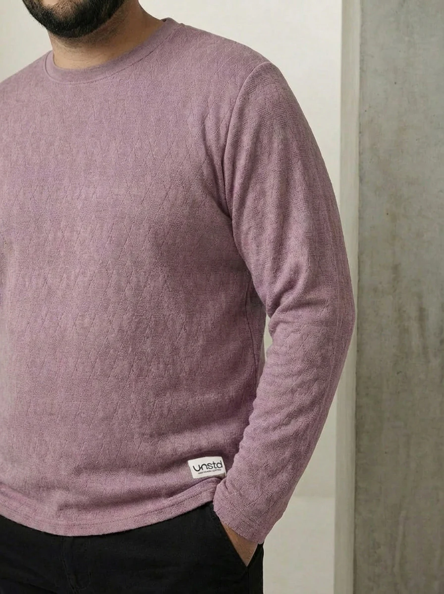 Jacquard Premium Full Sleeve Tee - Image 3