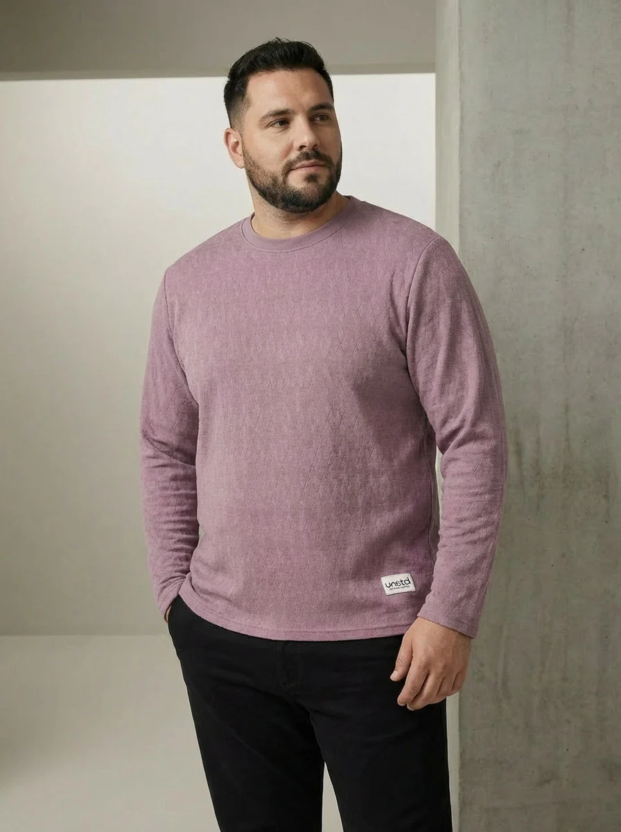 Jacquard Premium Full Sleeve Tee - Image 4