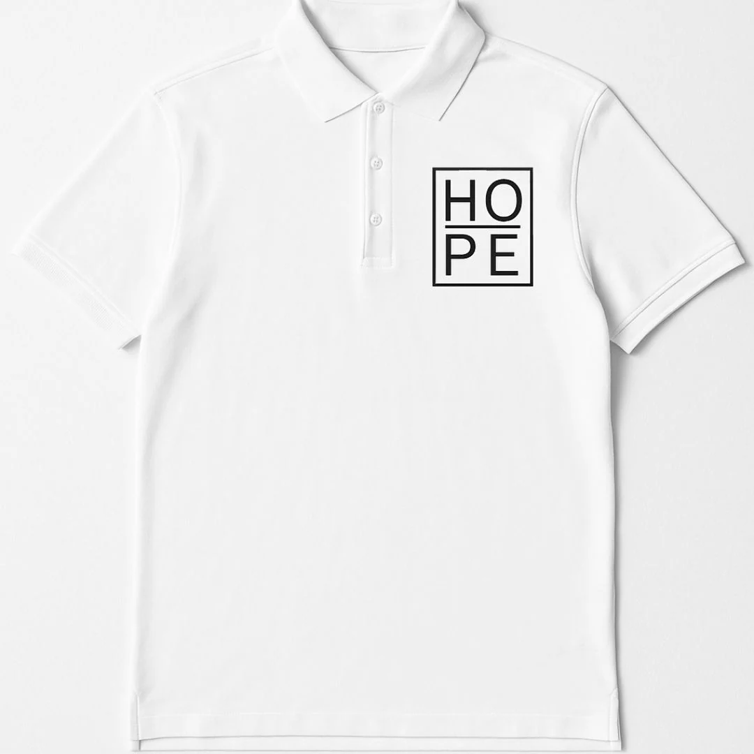 Hope Unisex Polo T-shirt - Image 4
