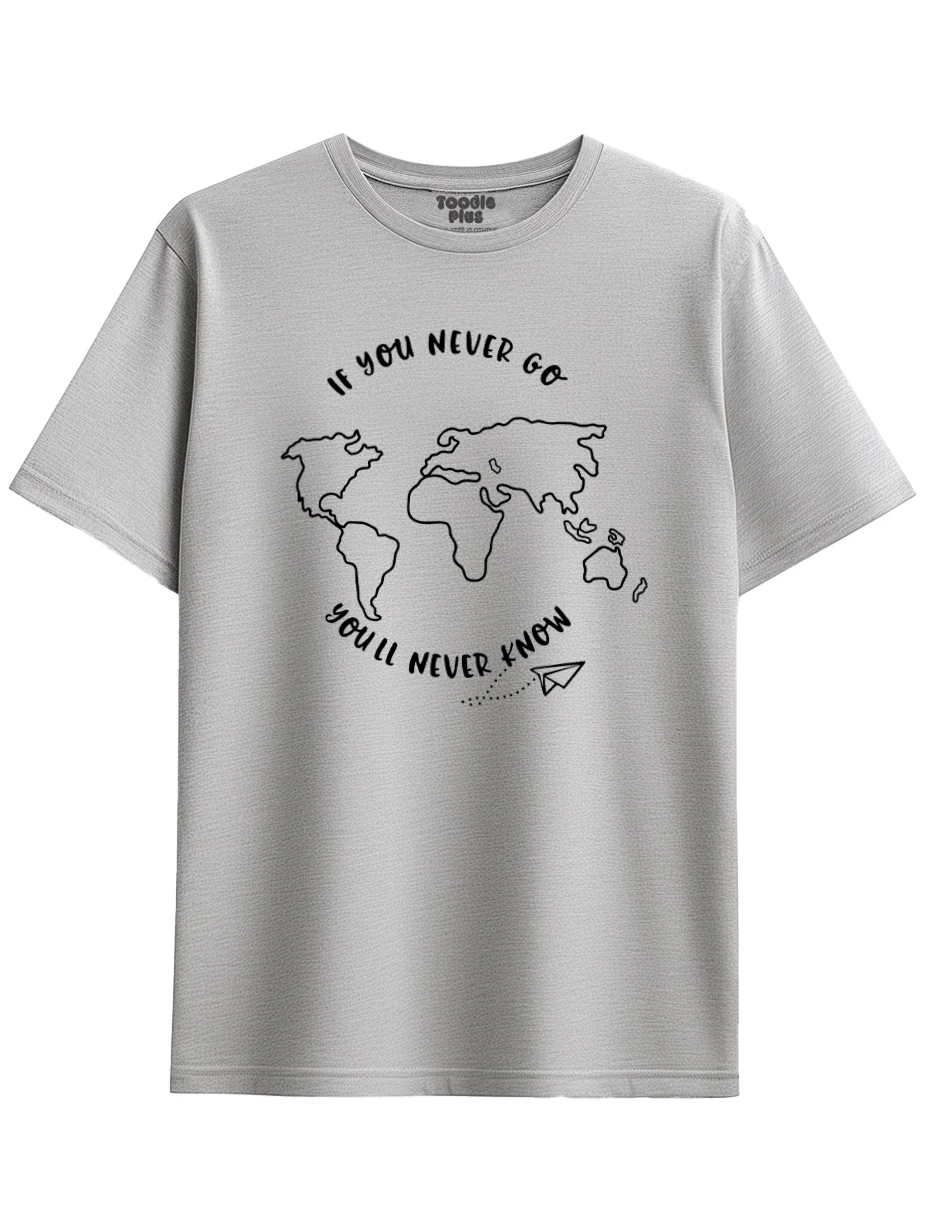 If you never go you'll never know Plus Size T-Shirt - Image 2