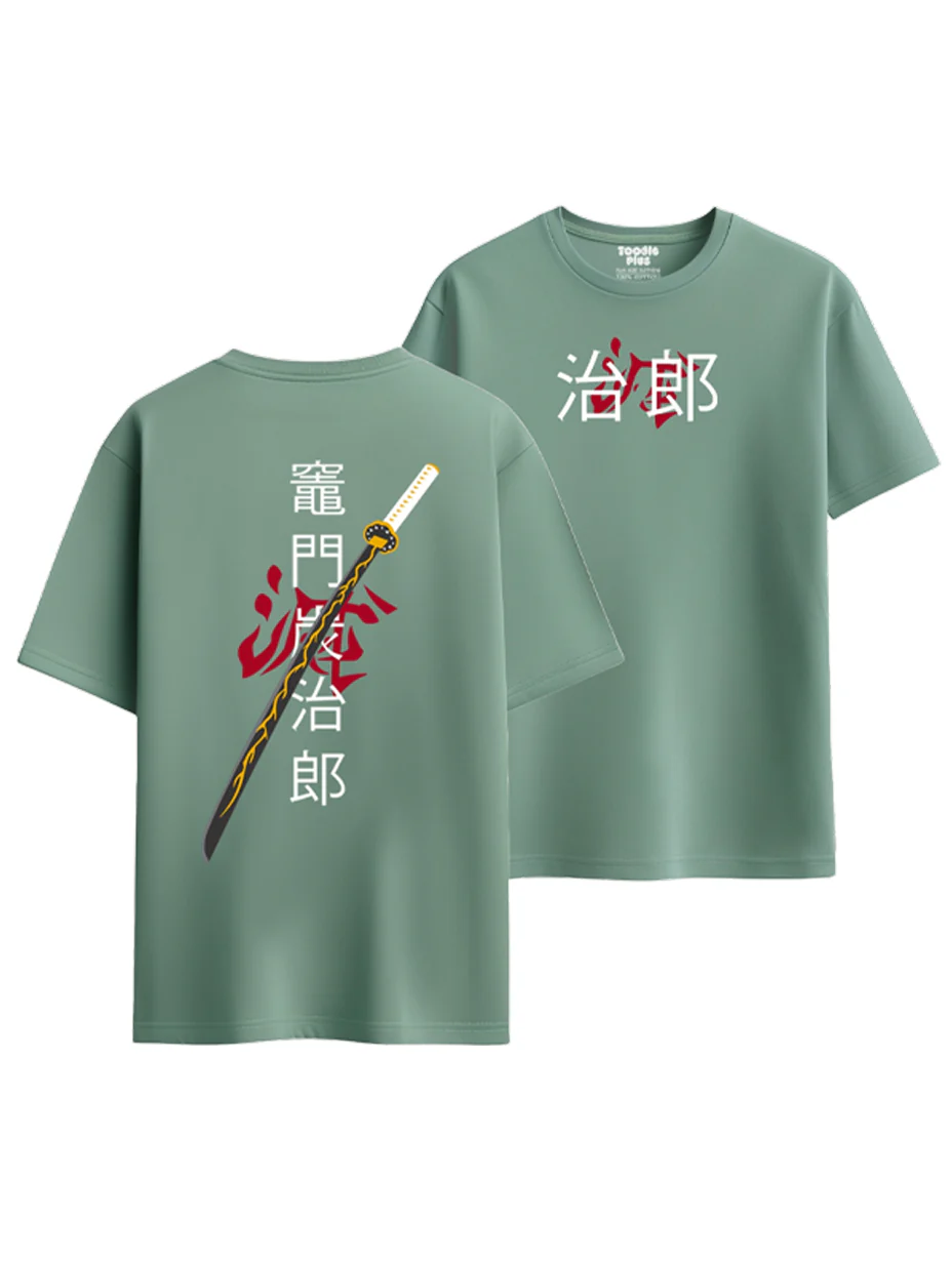 Japanese Sword Plus Size T-shirt - Image 4