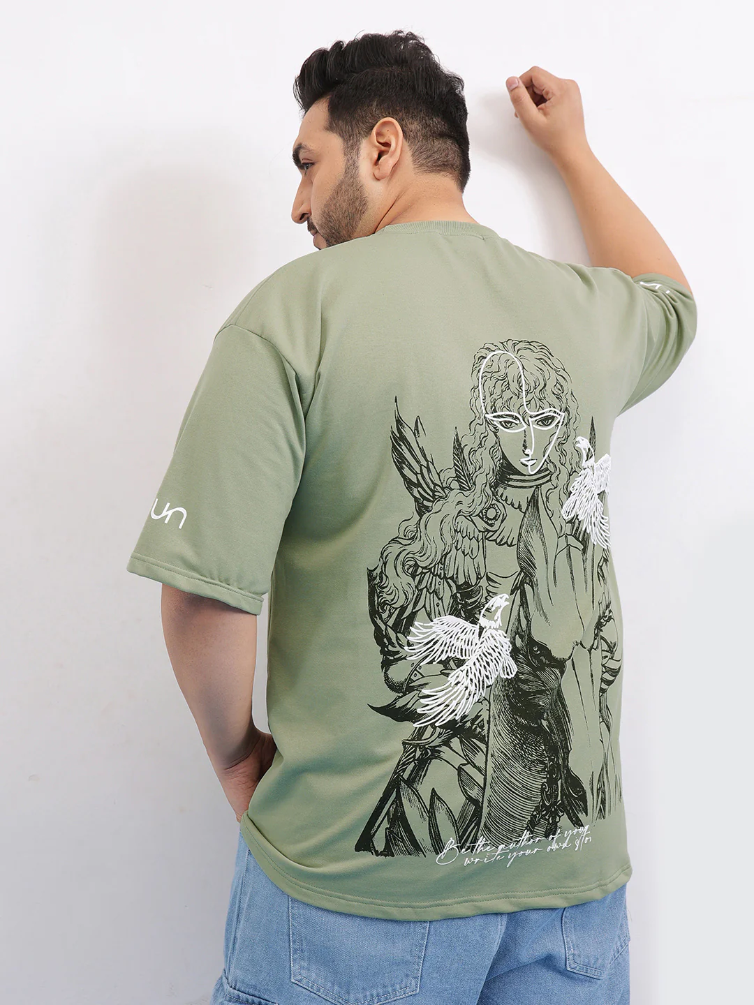Knight Warrior Plus Size Drop Shoulder T-shirt - Image 3