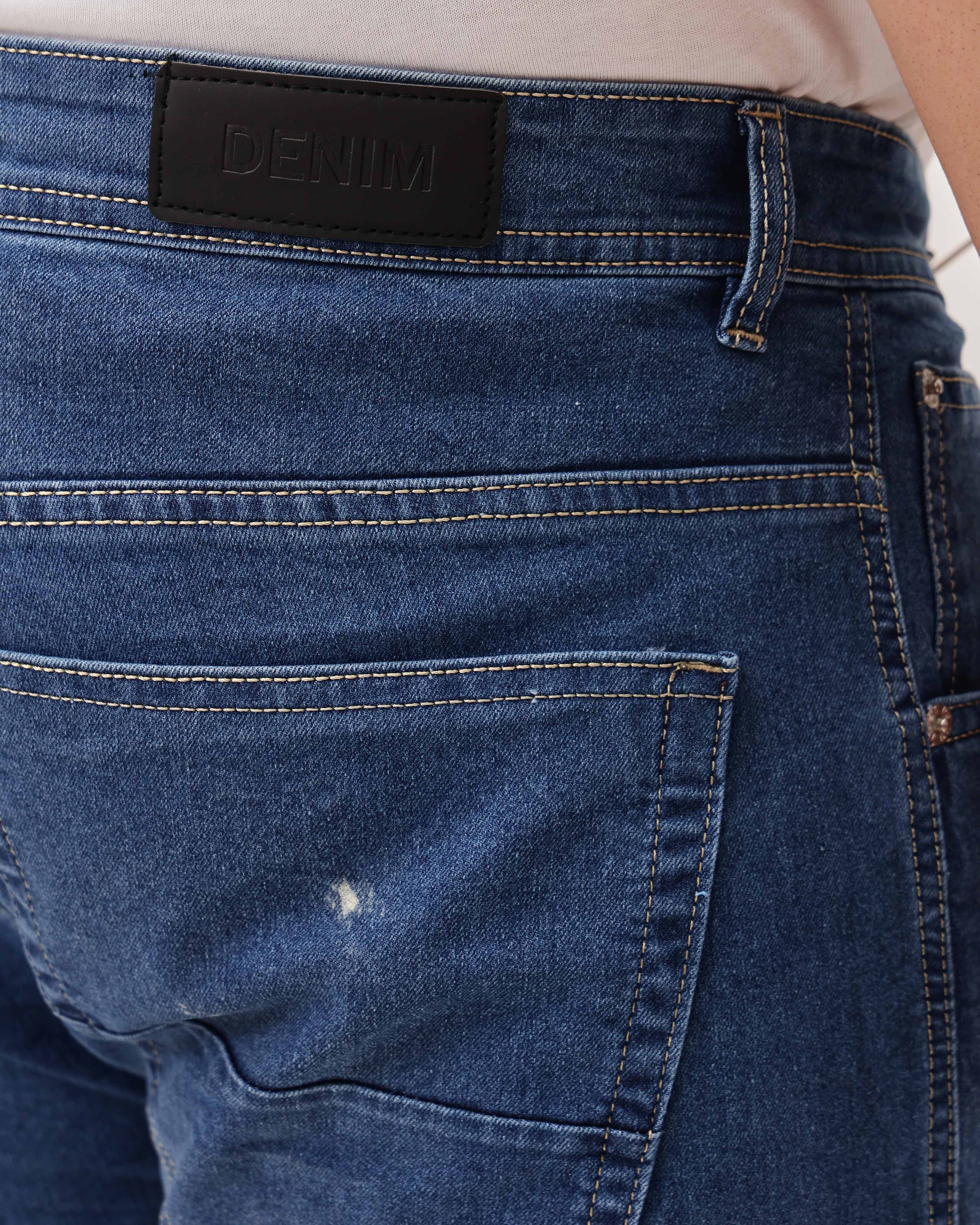 Light Blue Strectable Cotton Plus Size Jeans - Image 7
