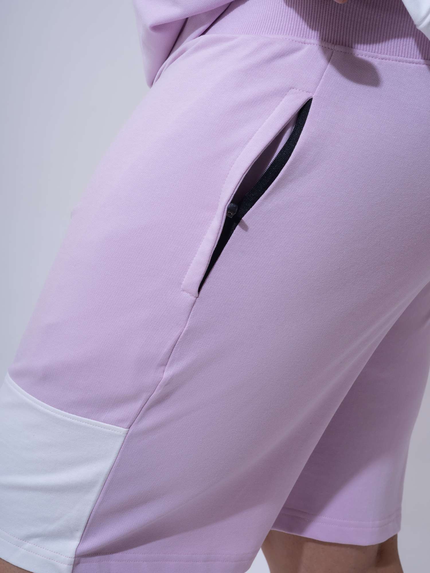 Lilac Colour Block Relax Fit Plus Size Co-ord Set - Image 5
