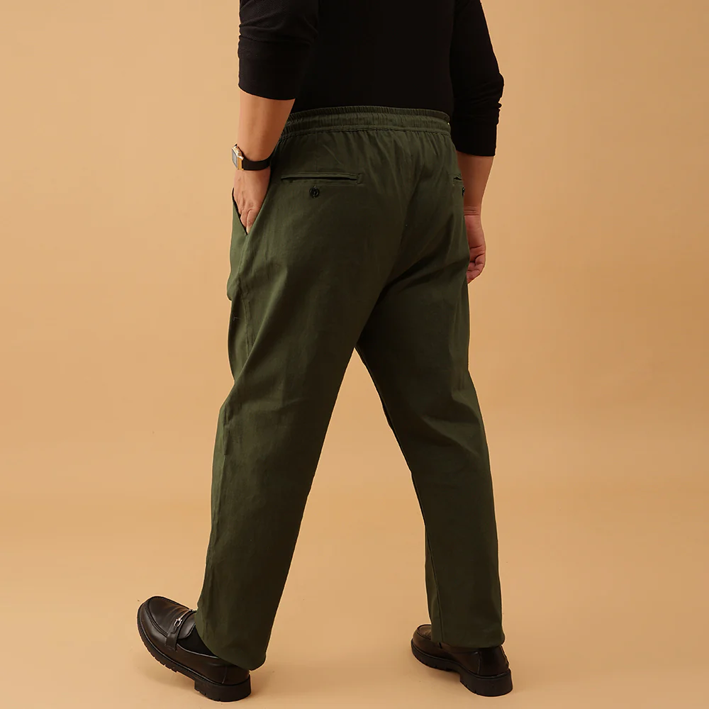 Linen Strectable Pants - Image 4