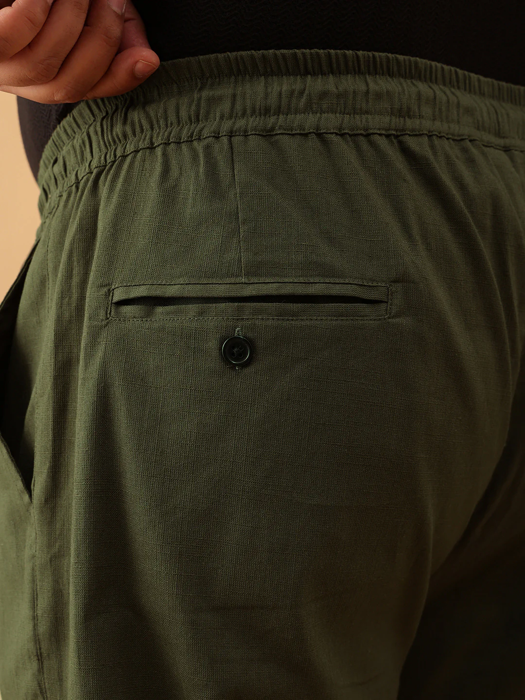 Linen Strectable Pants - Image 5