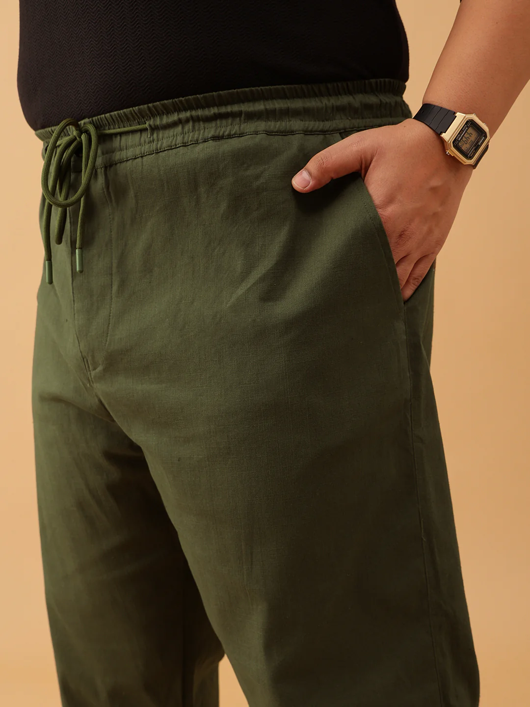 Linen Strectable Pants - Image 6