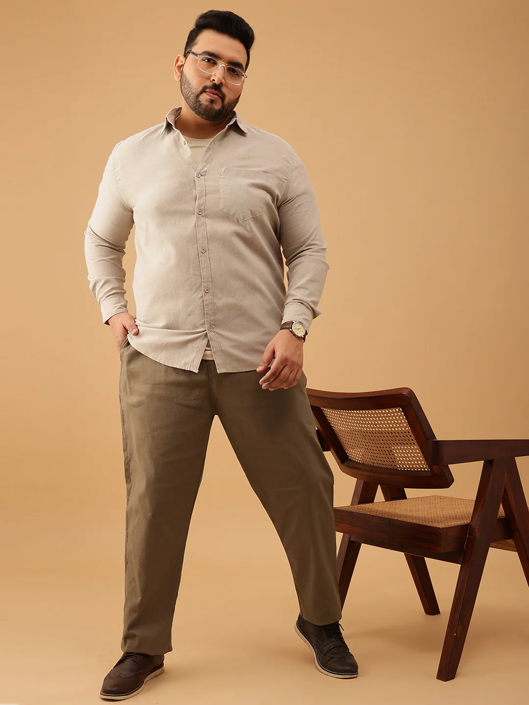 Linen Strectable Pants - Image 7