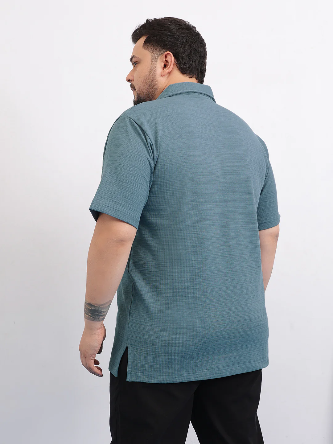 Moon Crush texture Plus size polo - Image 6