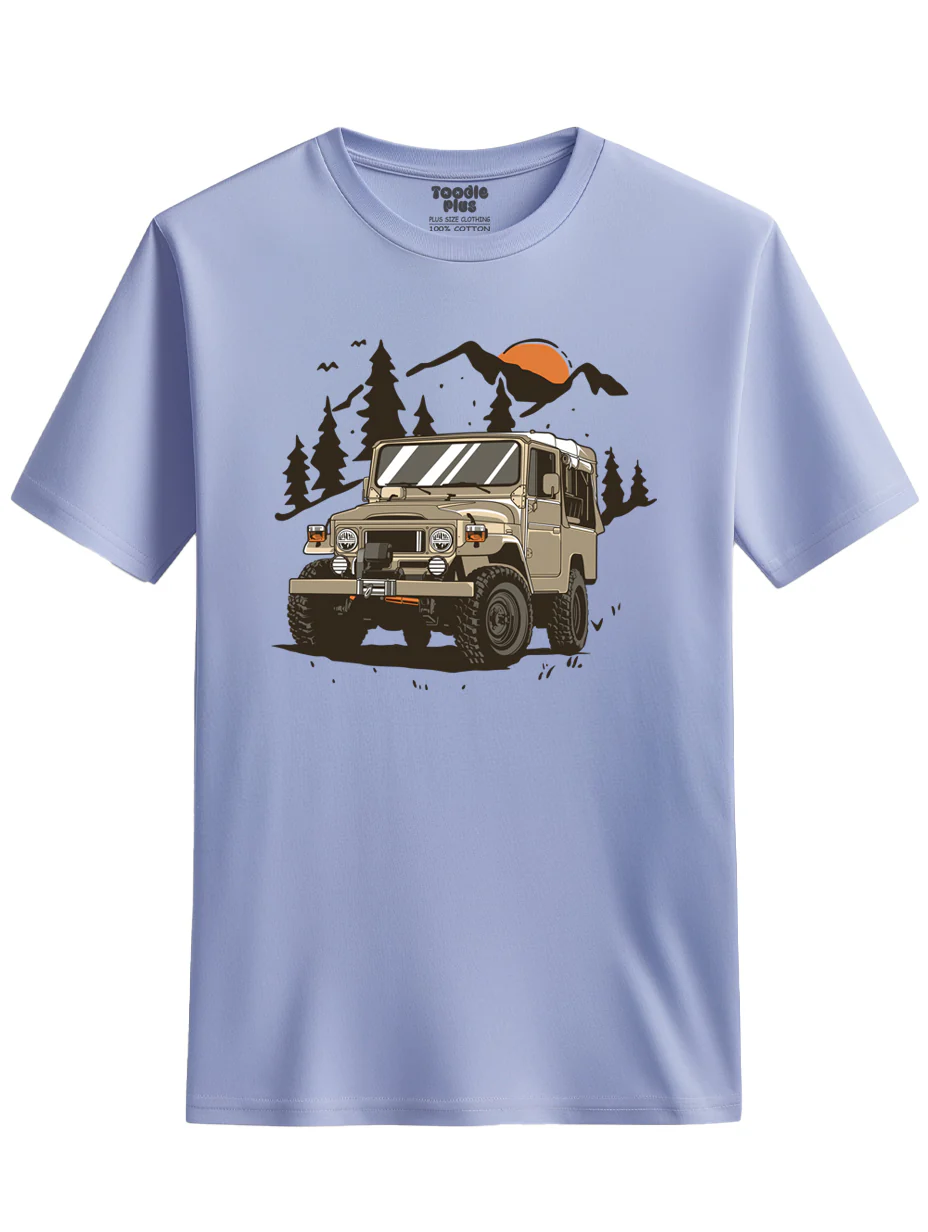 Mountain Jeep Plus Size T-Shirt - Image 3