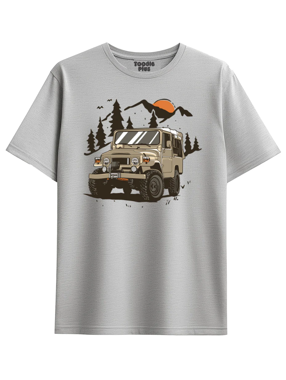 Mountain Jeep Plus Size T-Shirt - Image 4