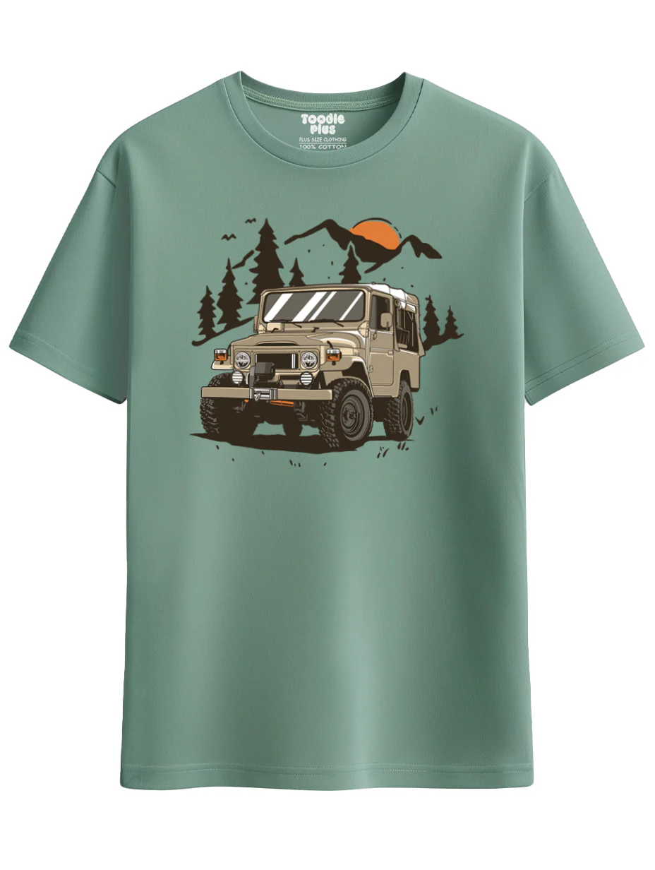 Mountain Jeep Plus Size T-Shirt - Image 5