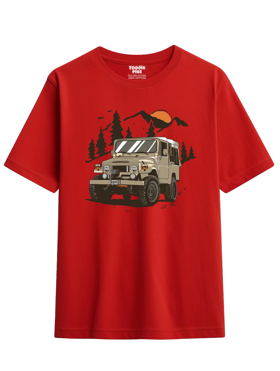 Mountain Jeep Plus Size T-Shirt - Image 7