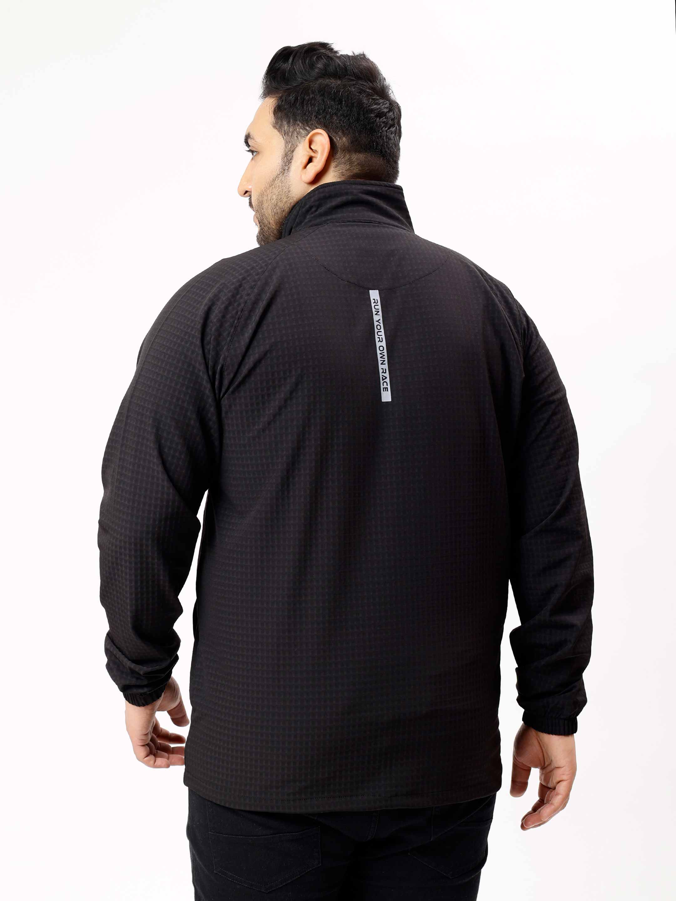 Premium Textured Plus Size Sports Jacket - Image 6