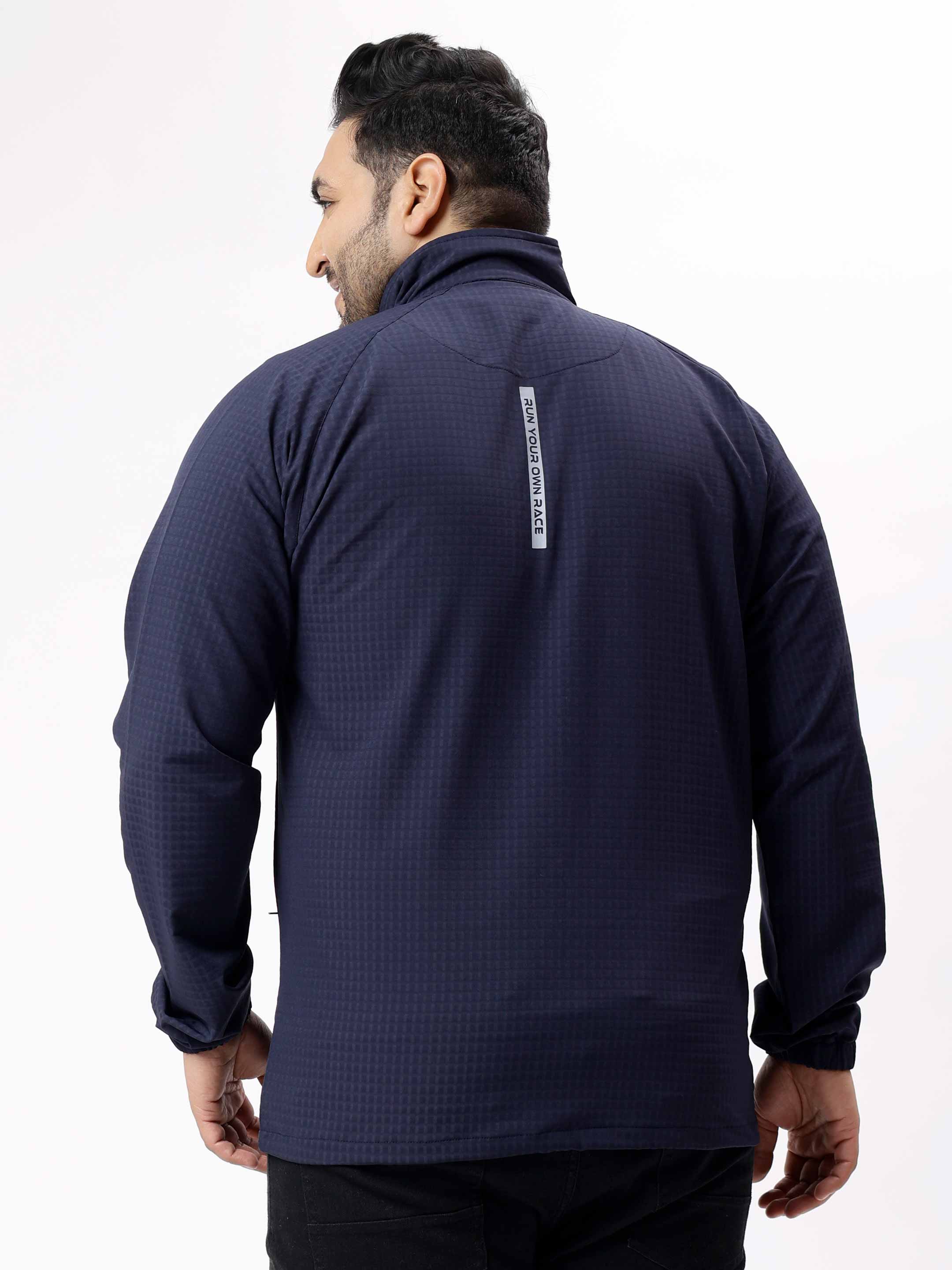 Premium Textured Plus Size Sports Jacket - Image 10