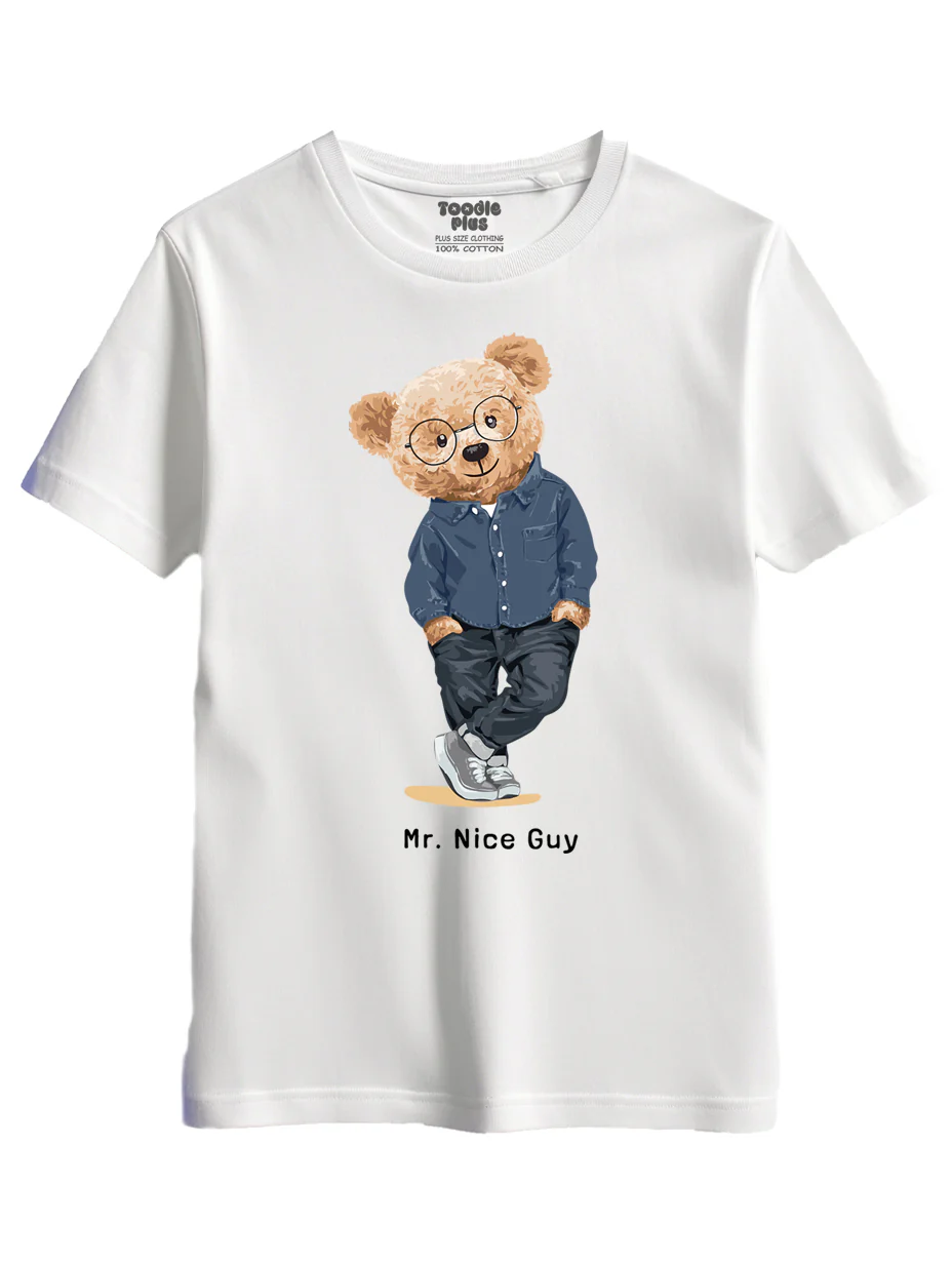 Nice Bear Plus Size T-Shirt - Image 6