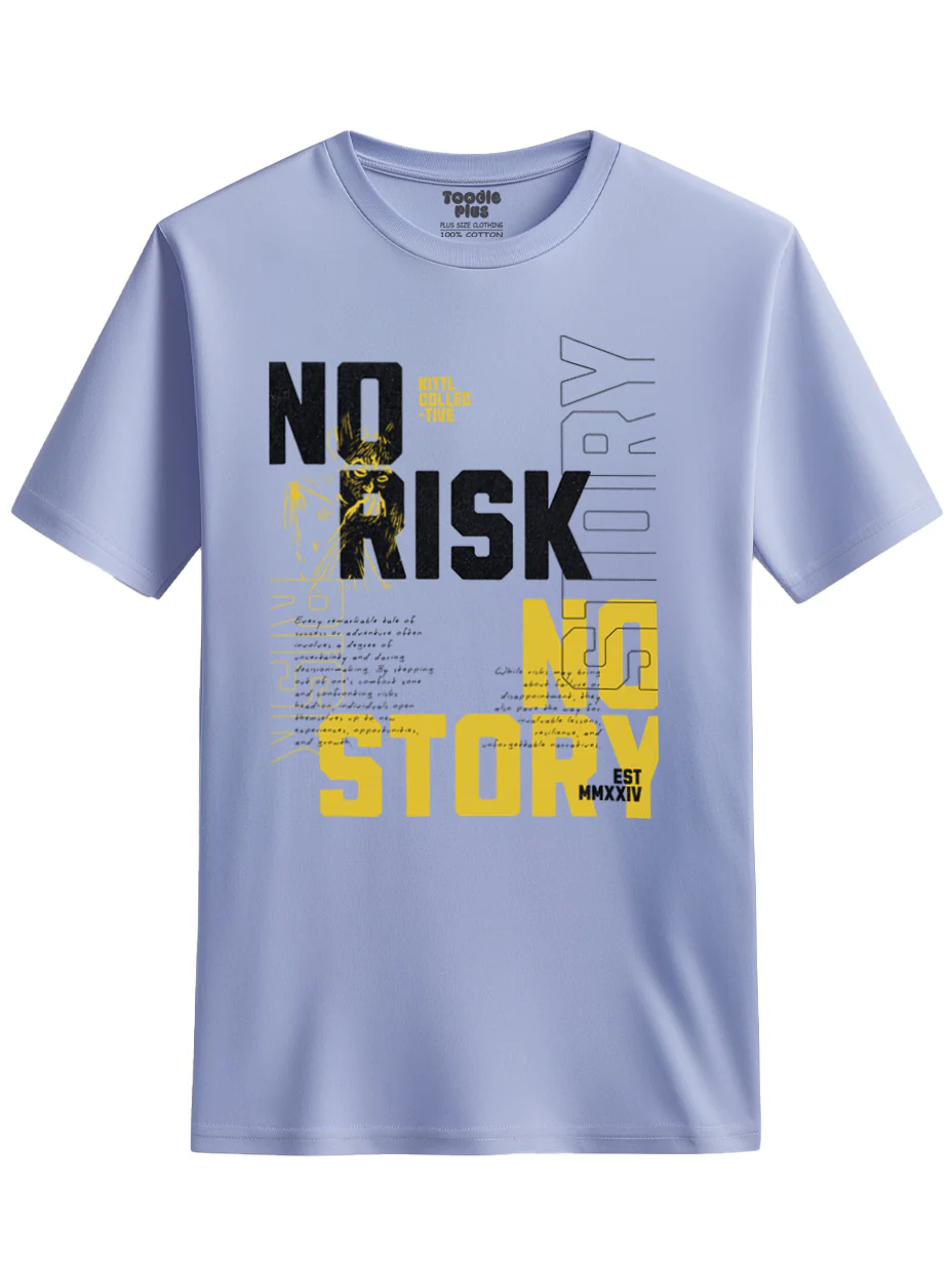 No risk No story Plus Size T-Shirt - Image 2