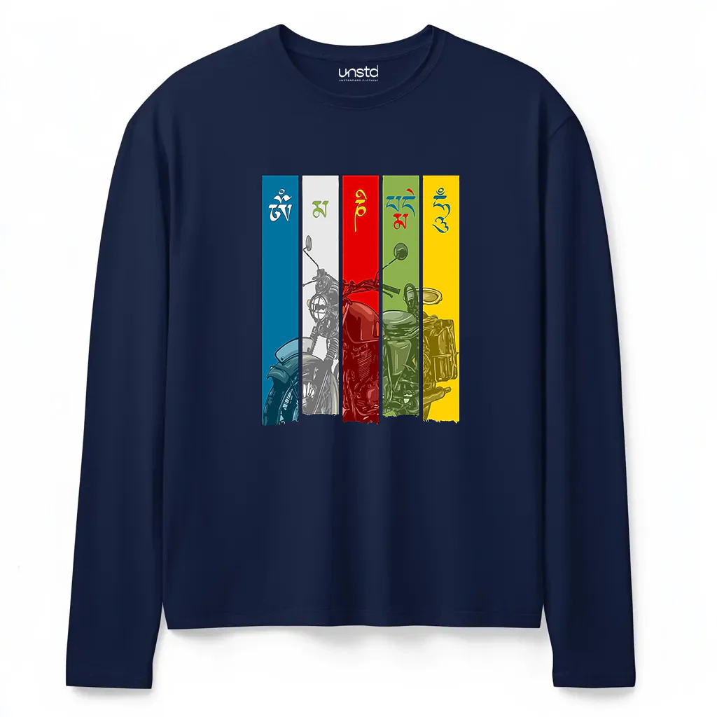 Om Mane Padme Hum Plus Size Full Sleeve T-shirt - Image 3