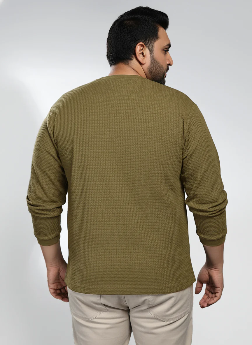 Oswald Knit Plus Size Textured Sweatshirt - Image 8