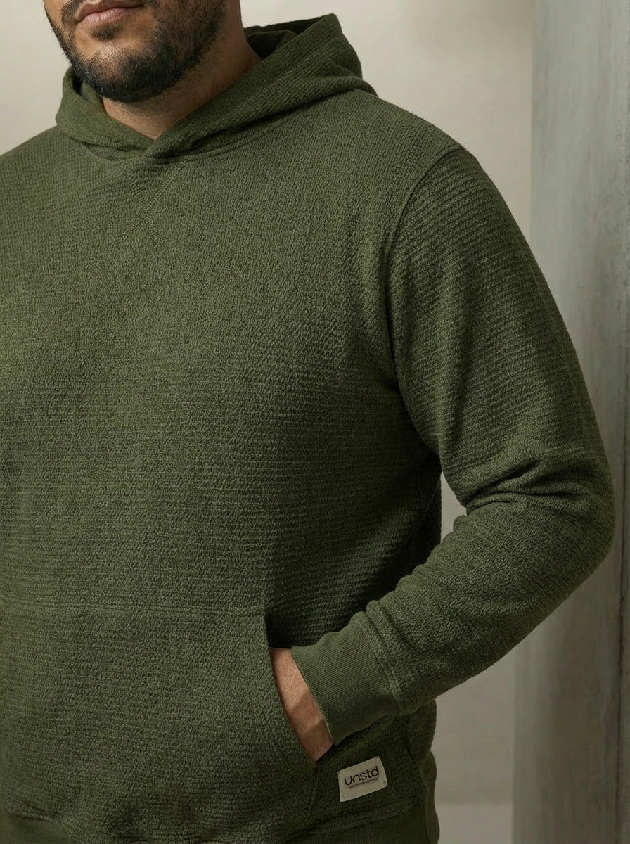 Premium Interlock Textured Hoodie - Image 3