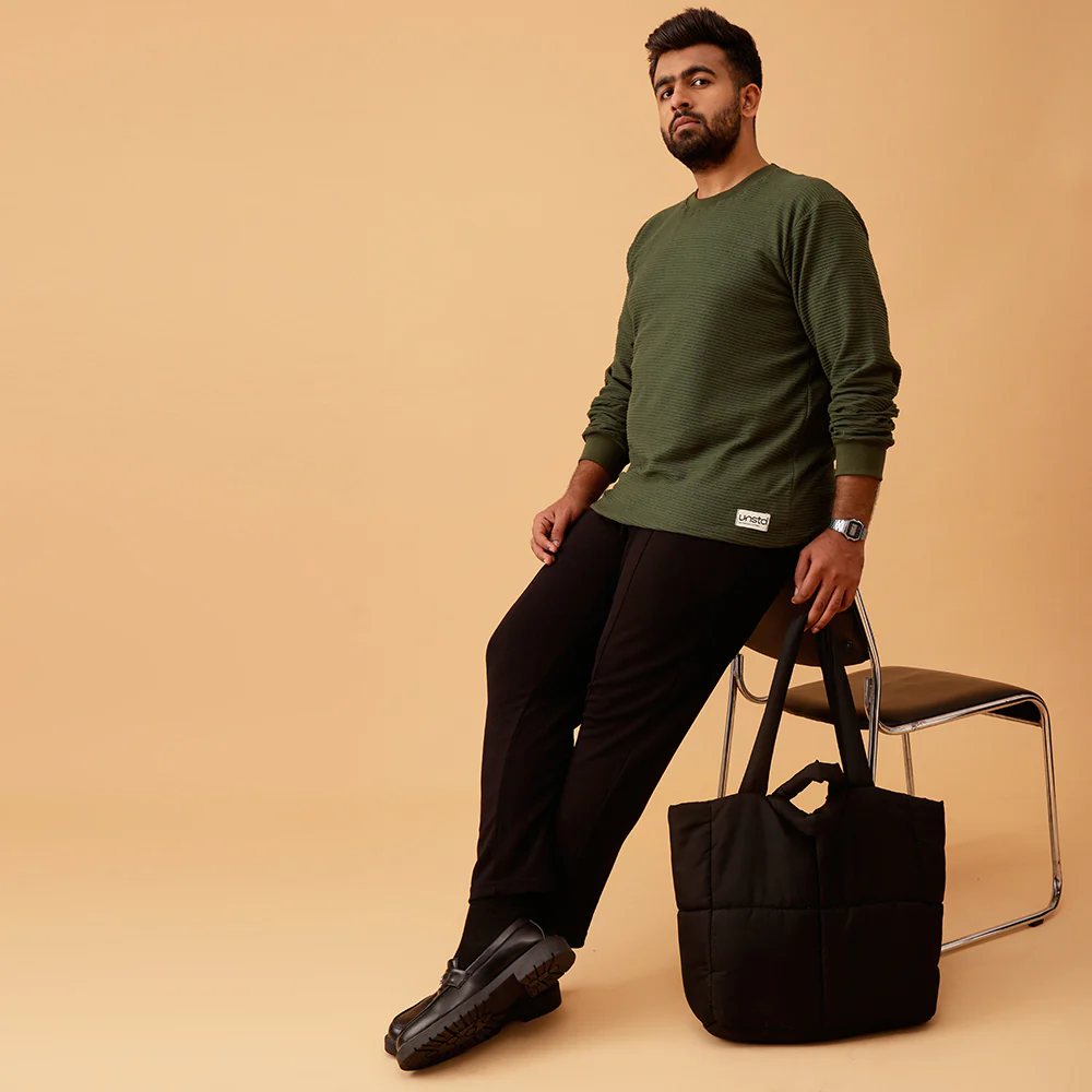 Premium Interlock Textured Sweatshirt - Image 3