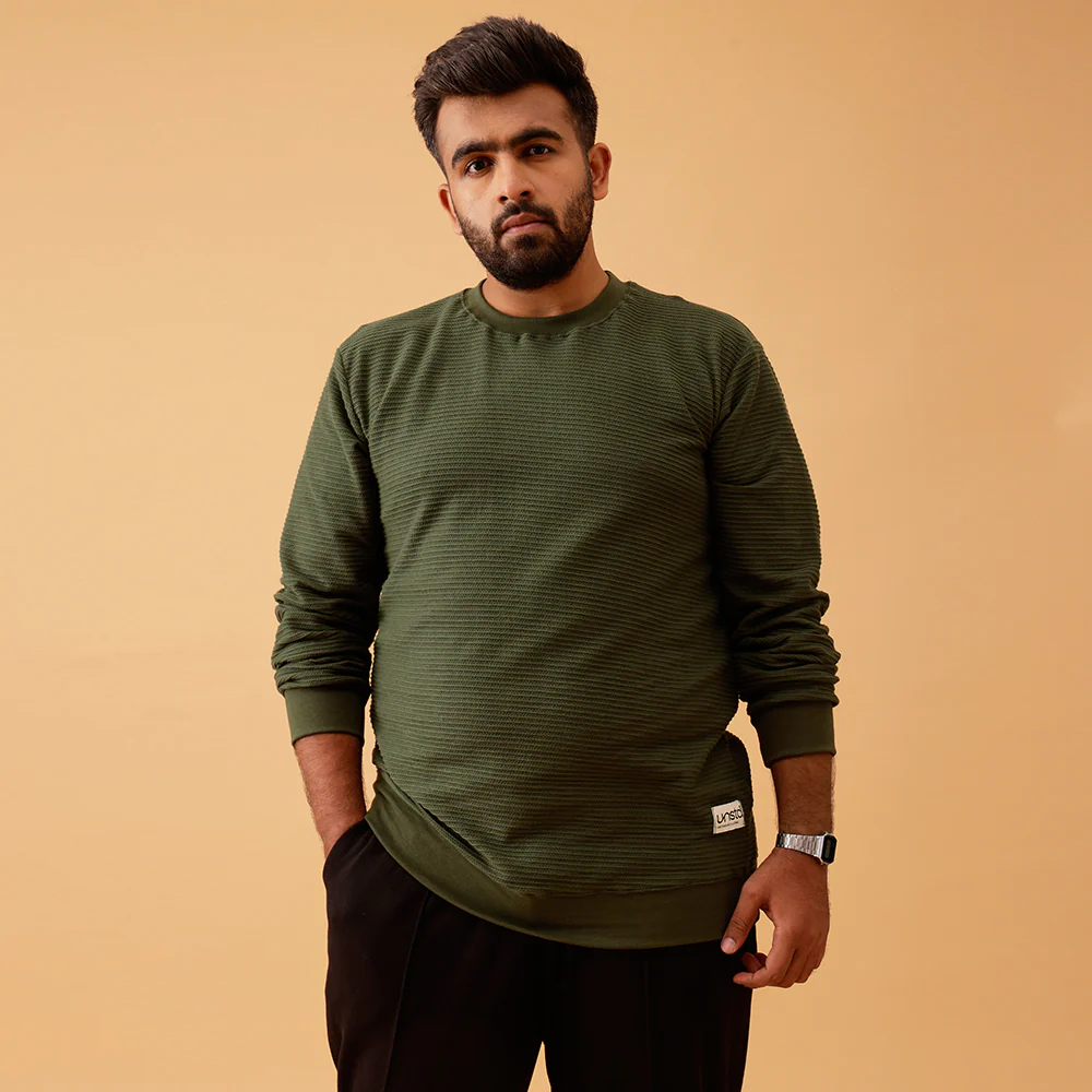 Premium Interlock Textured Sweatshirt - Image 4