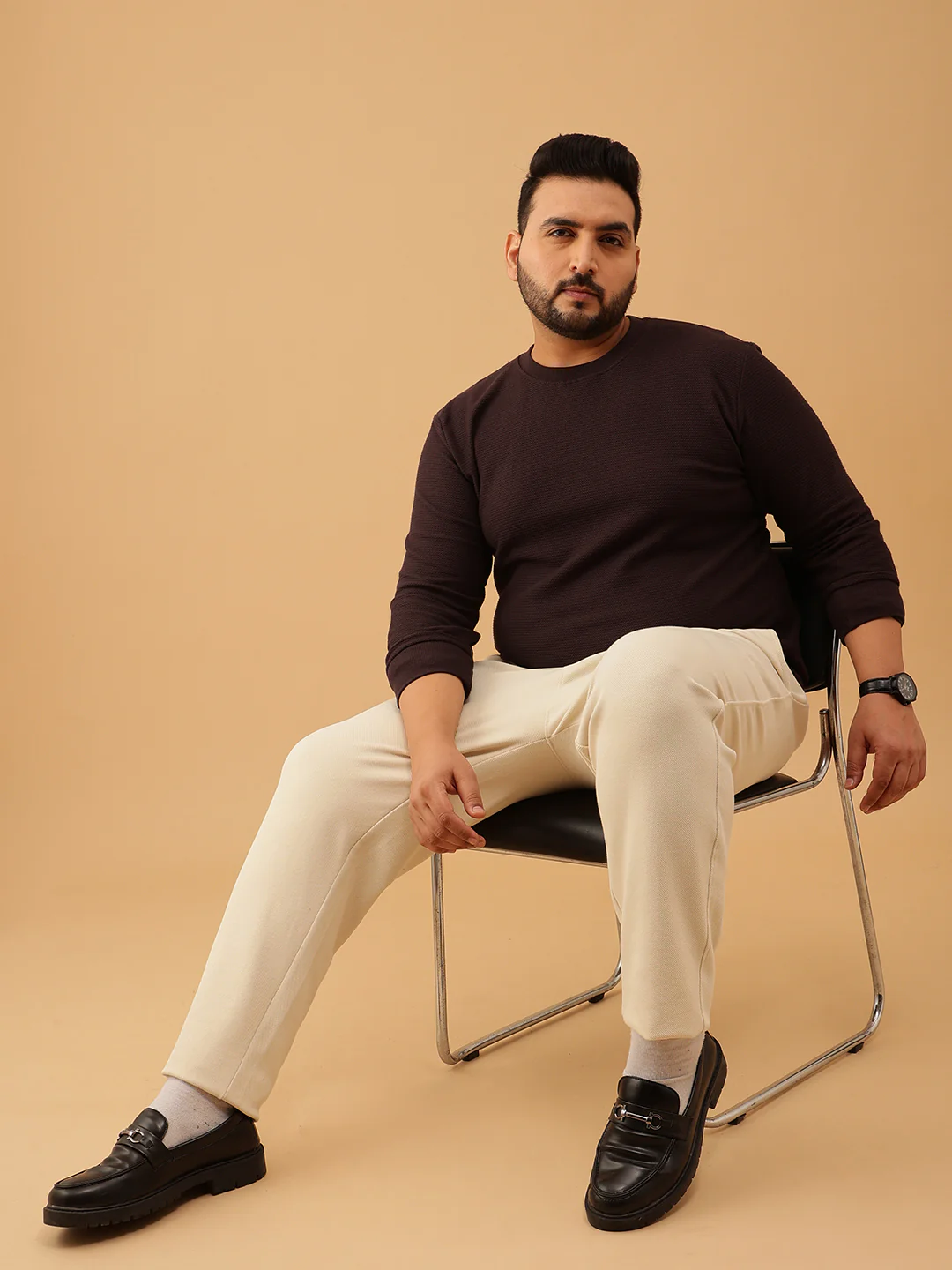 Premium Knitted Textured Sweatshirt - Image 12