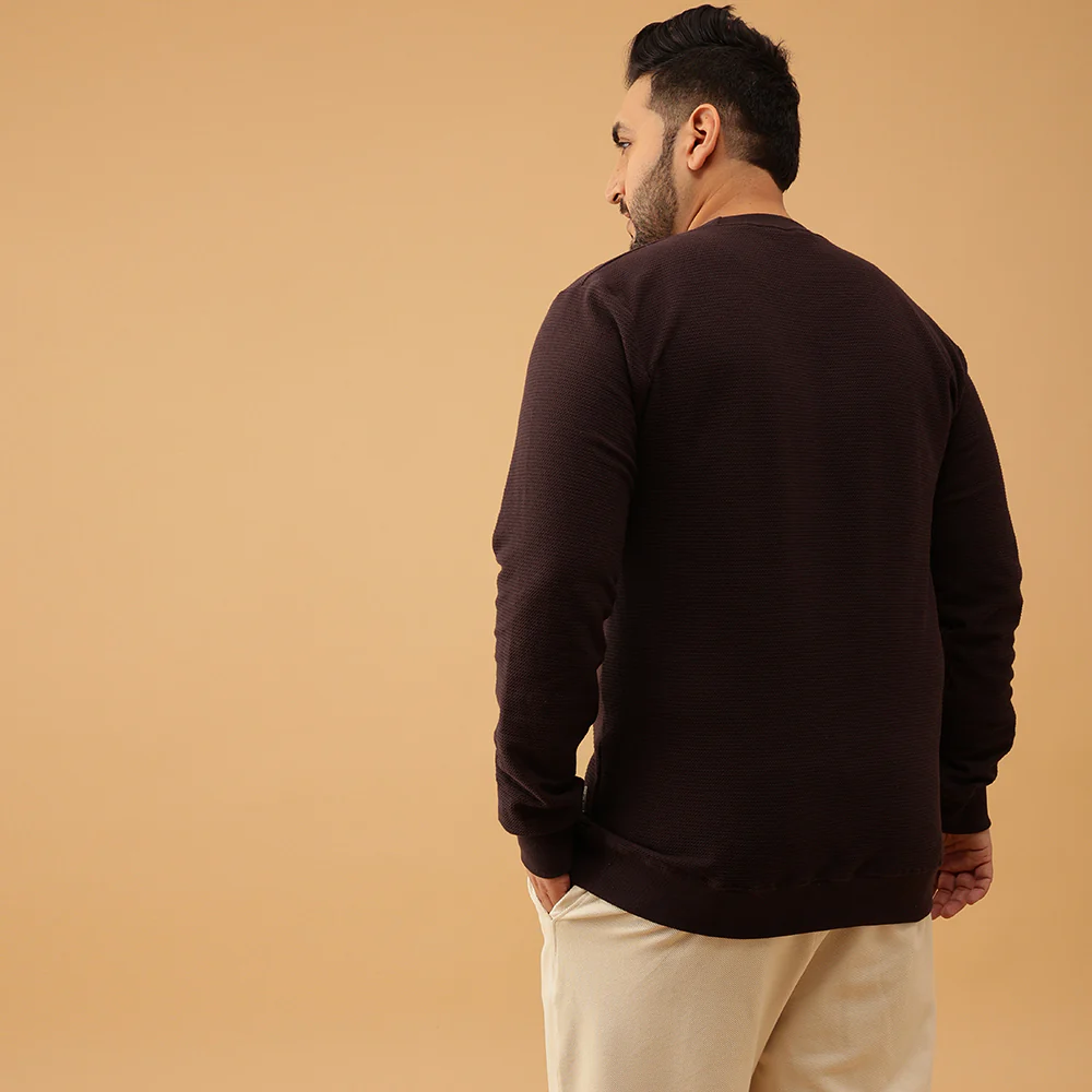 Premium Knitted Textured Sweatshirt - Image 11