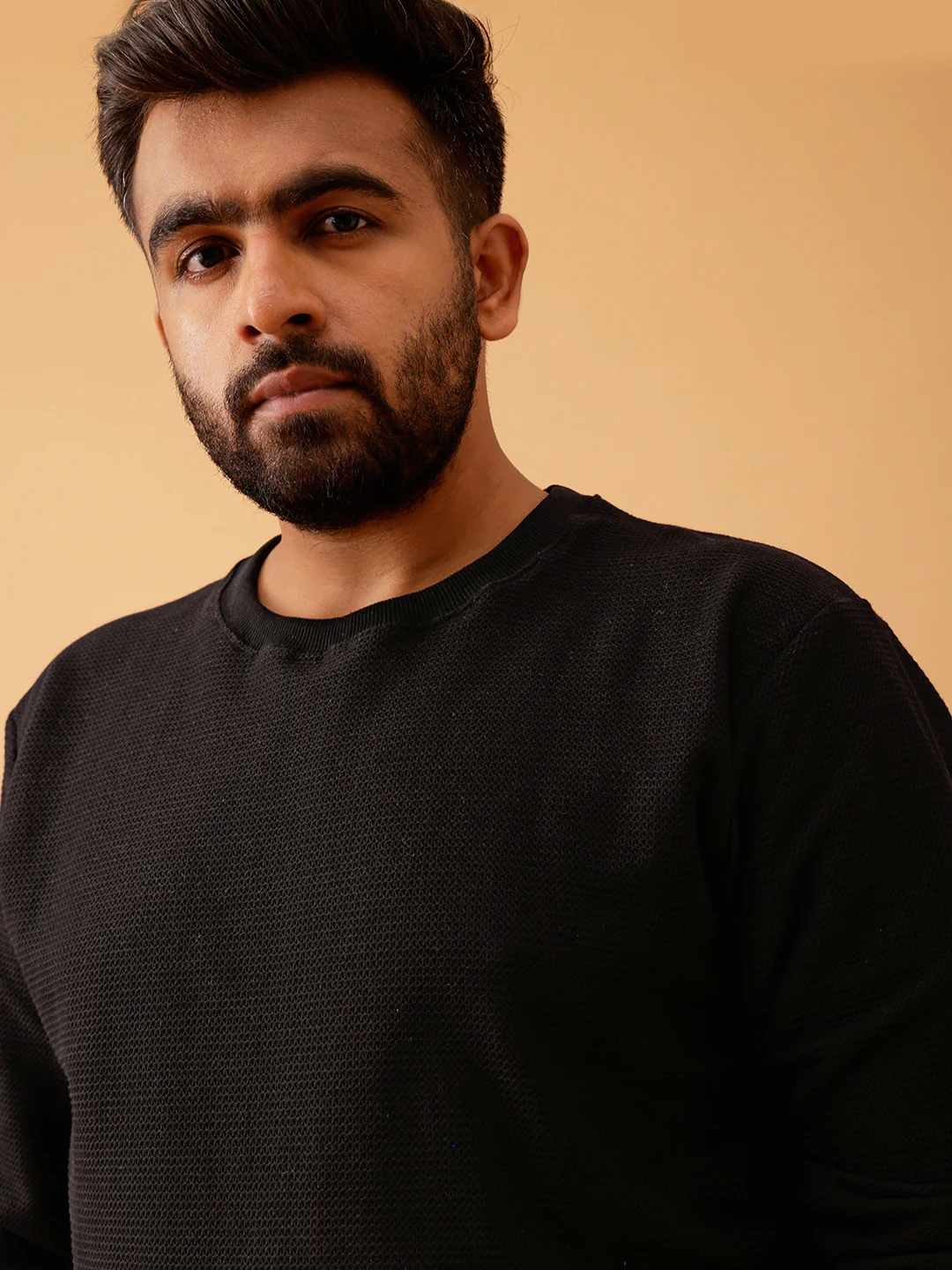 Premium Knitted Textured Sweatshirt - Image 3