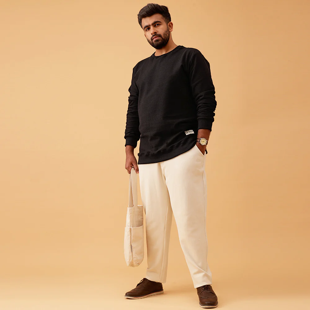 Premium Knitted Textured Sweatshirt - Image 5