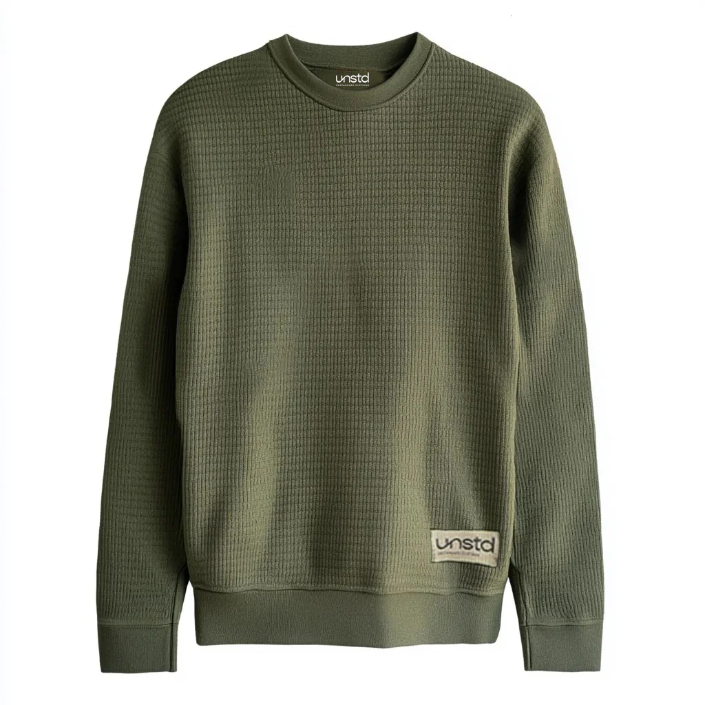 Premium Knitted Textured Sweatshirt - Image 6