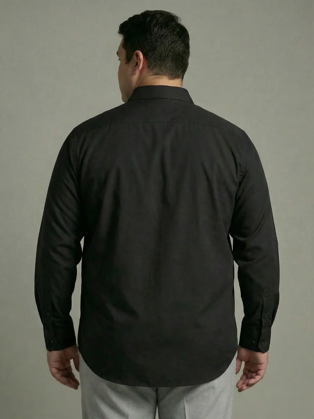 Premium Poplin Solid Plus Size Shirt - Image 25