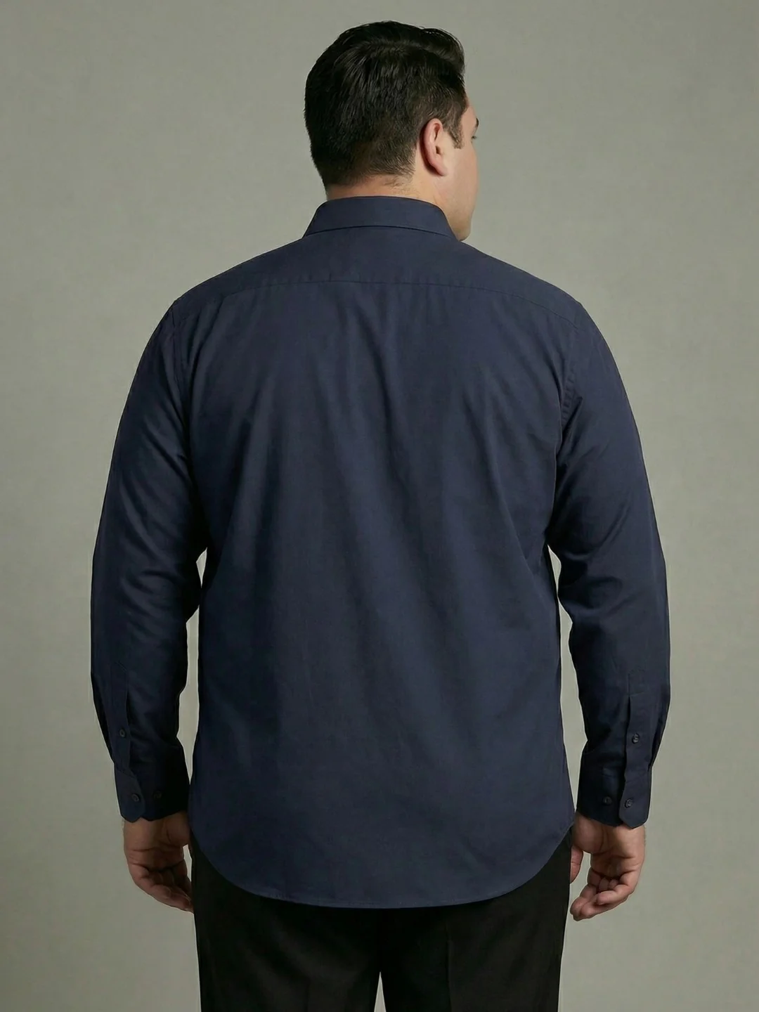 Premium Poplin Solid Plus Size Shirt - Image 10