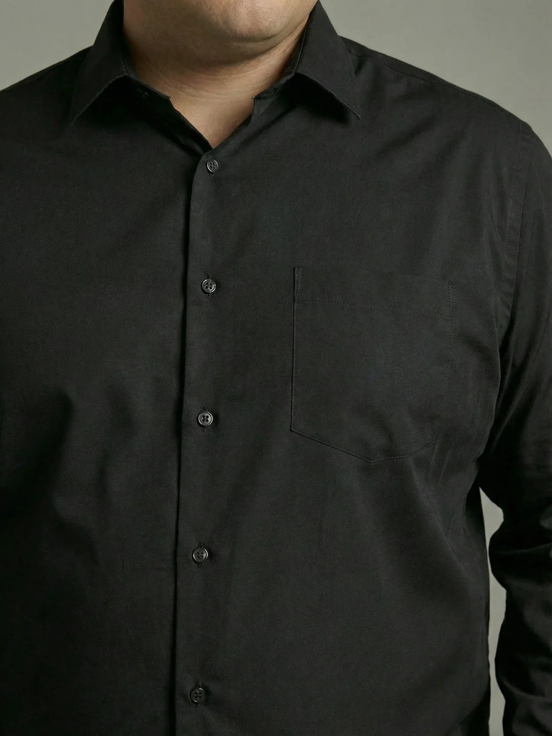 Premium Poplin Solid Plus Size Shirt - Image 23