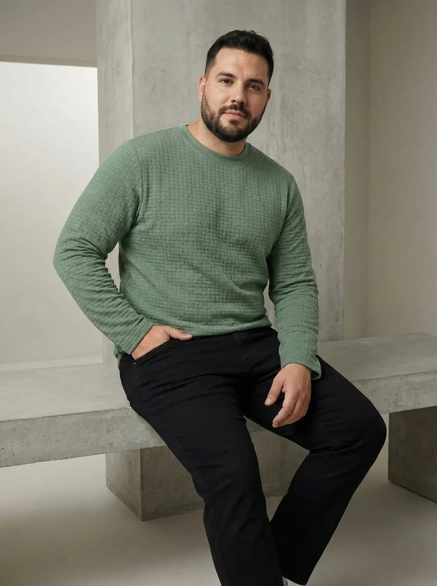Premium Textured Full Sleeve T-shirt - Image 3