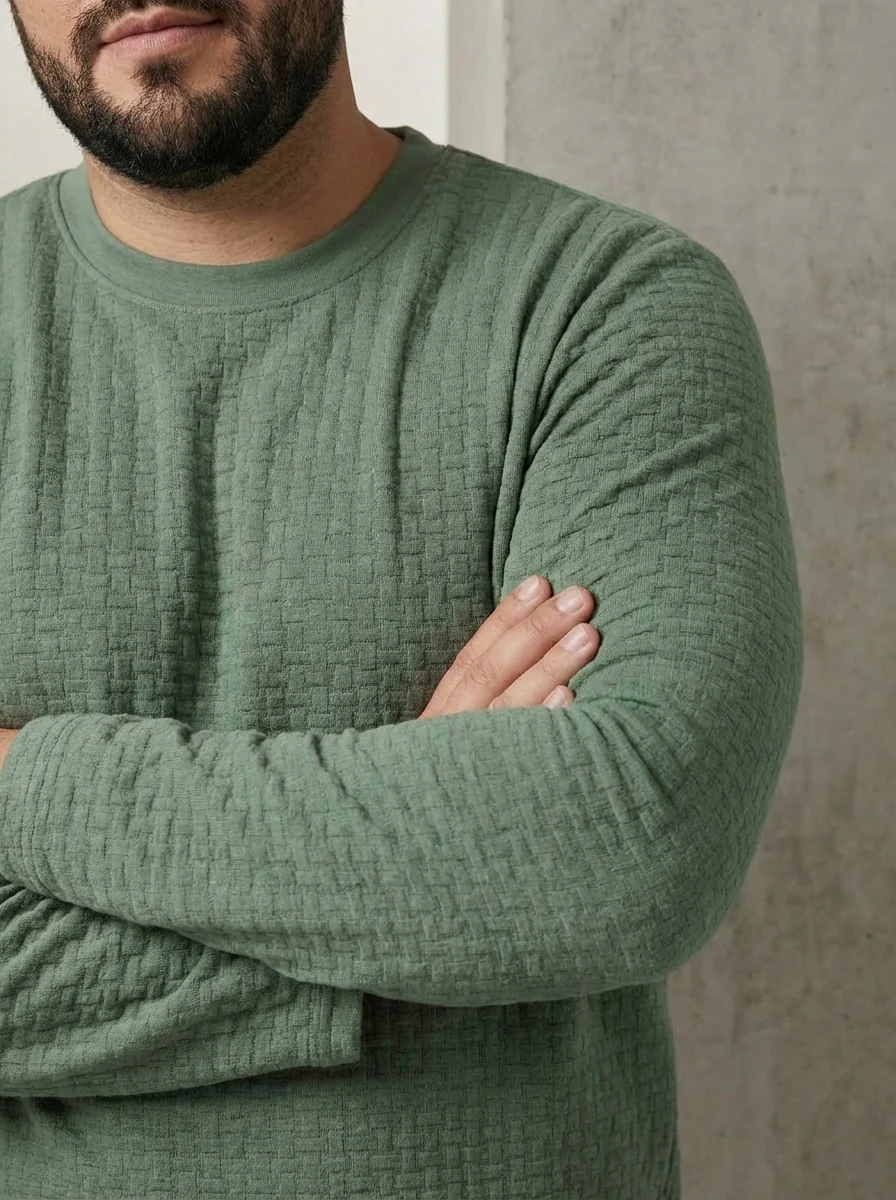 Premium Textured Full Sleeve T-shirt - Image 4