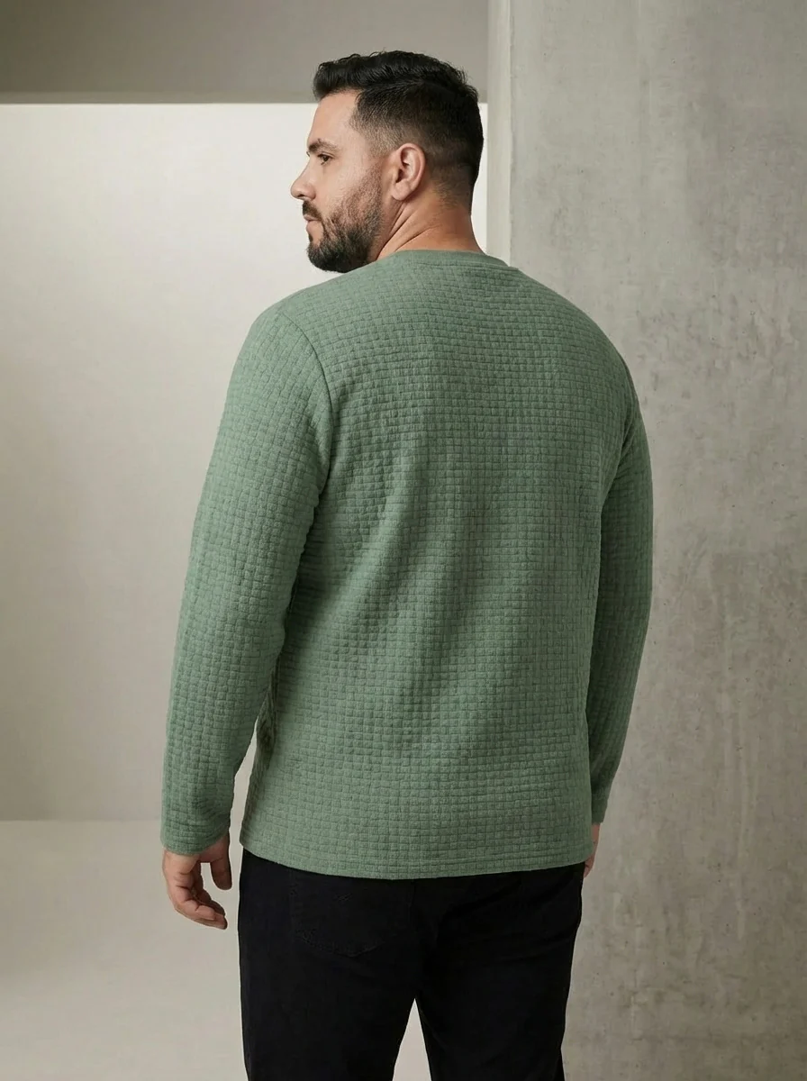 Premium Textured Full Sleeve T-shirt - Image 6