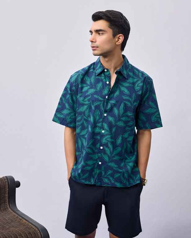 Printed Half Sleeve Plus Size Shirt - Image 3