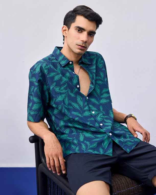 Printed Half Sleeve Plus Size Shirt - Image 4