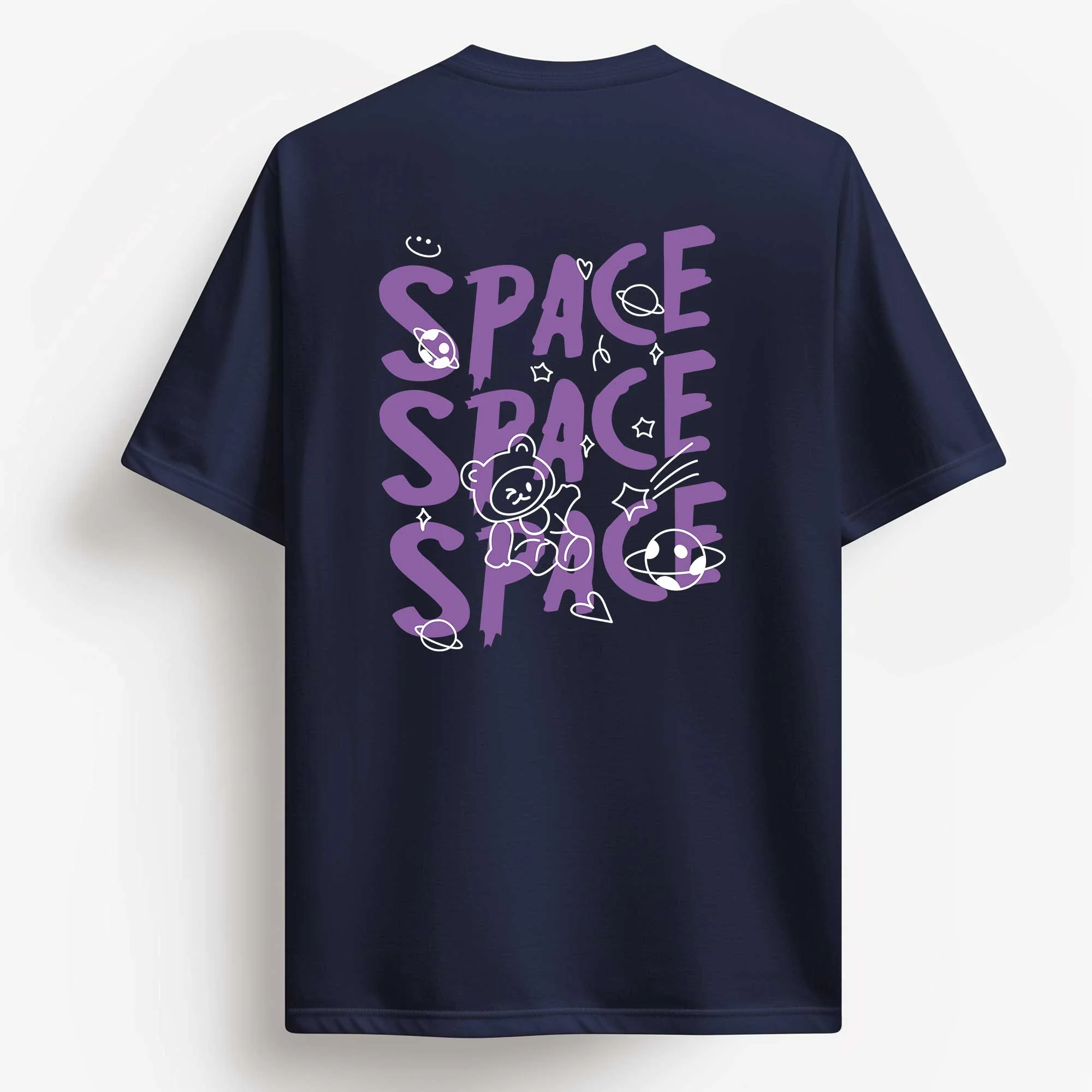 Purple Space Plus Size T-shirt - Image 3