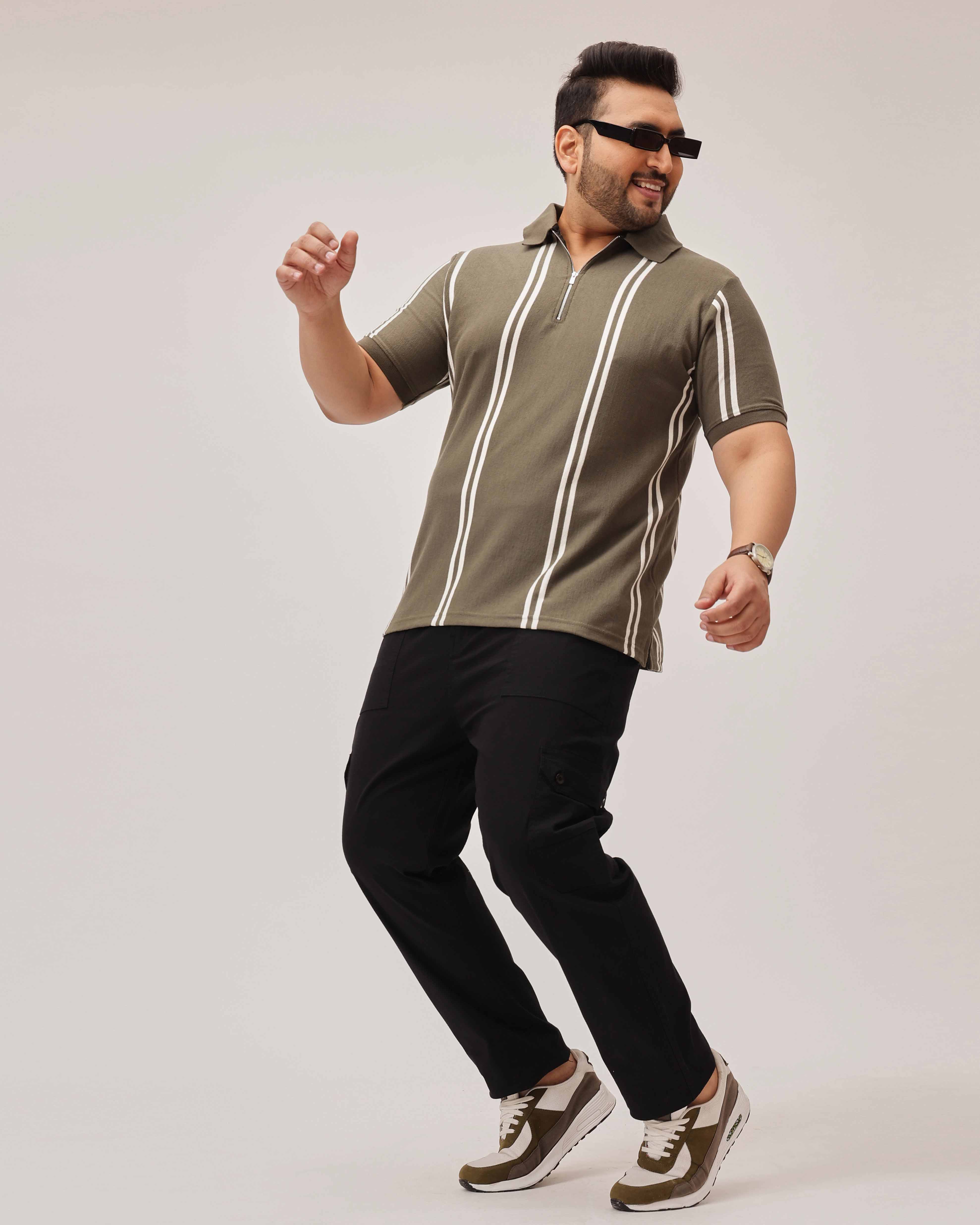 Ribstop Textured 6 Pocket Plus Size Cargo - Image 8