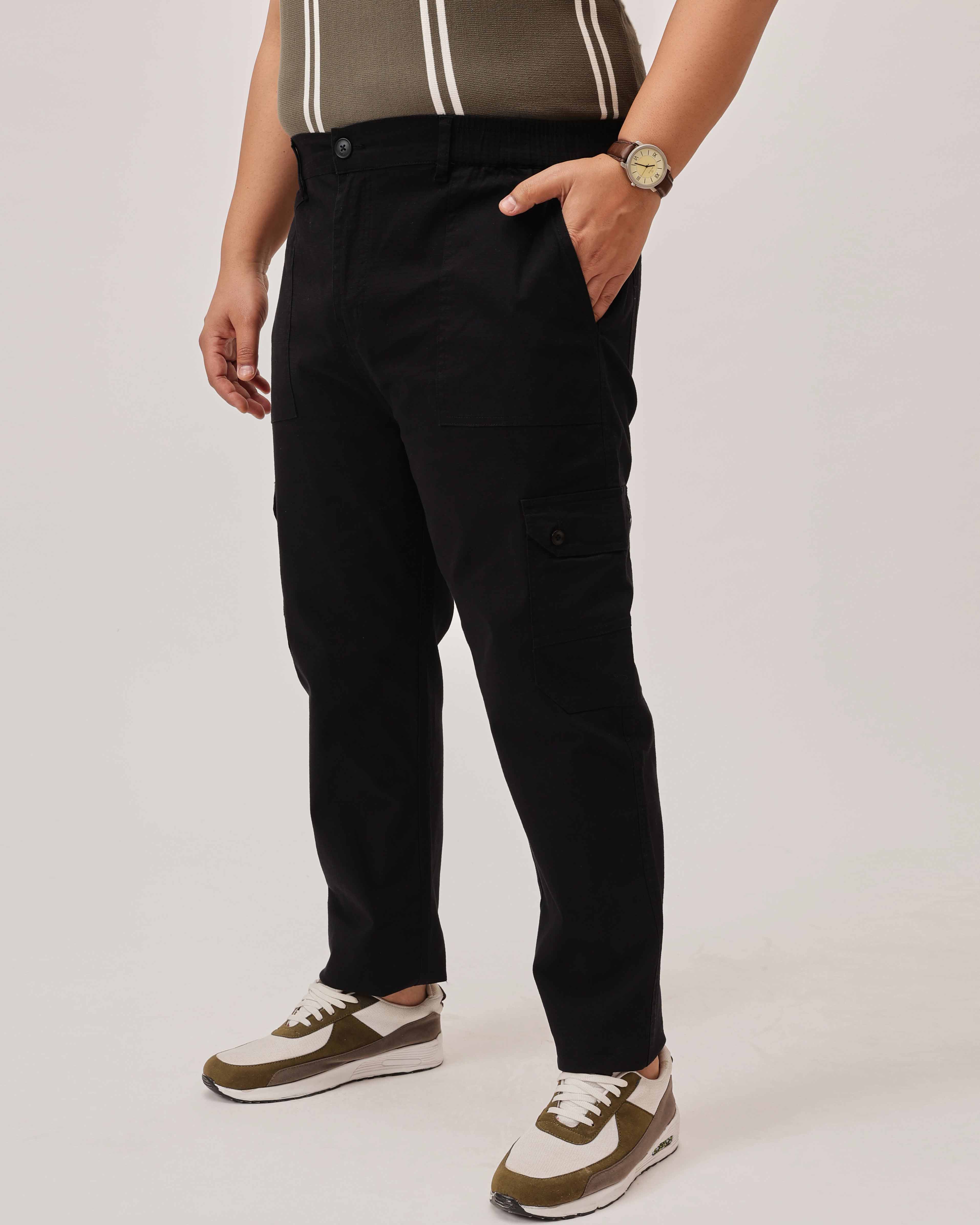 Ribstop Textured 6 Pocket Plus Size Cargo - Image 10