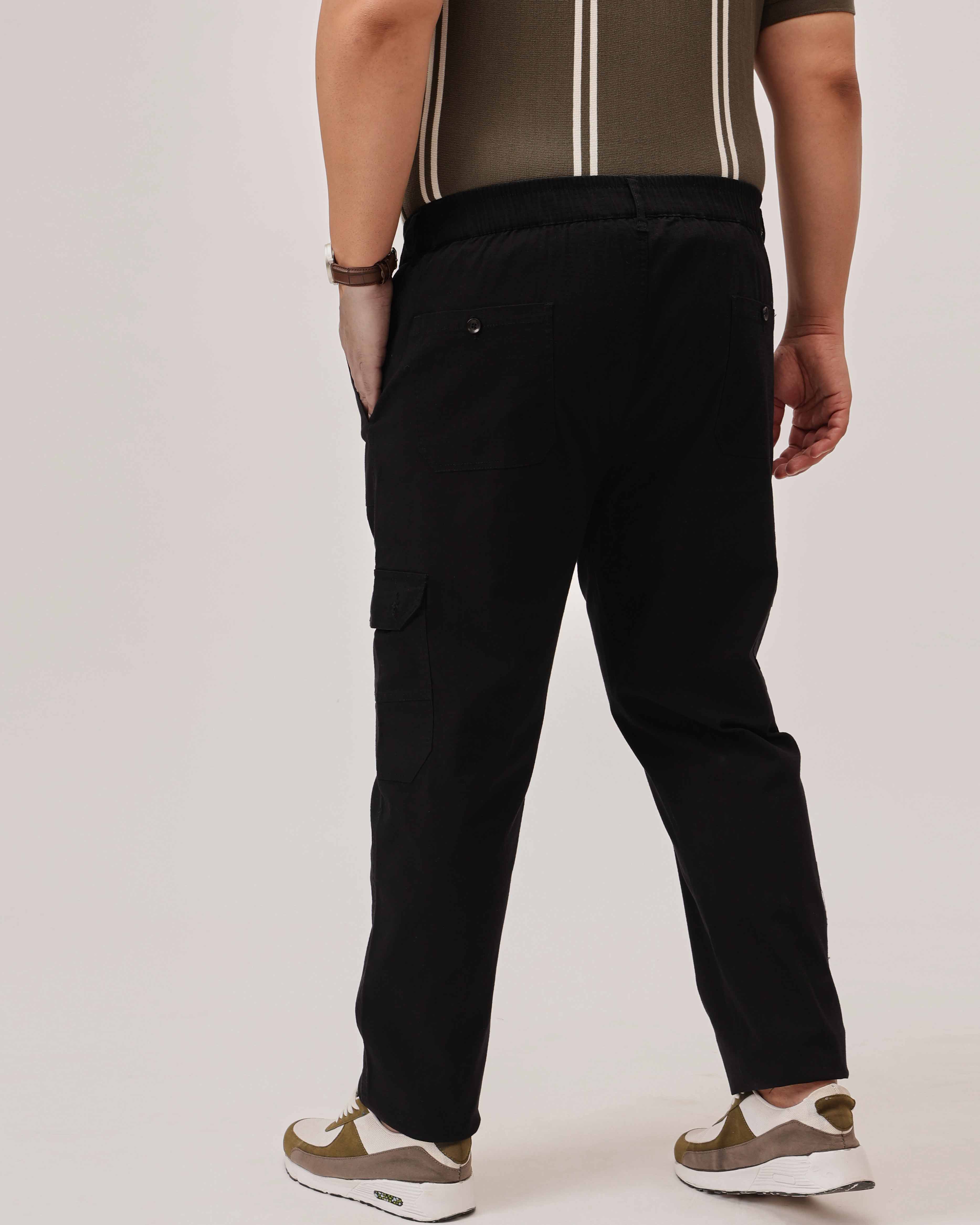 Ribstop Textured 6 Pocket Plus Size Cargo - Image 11