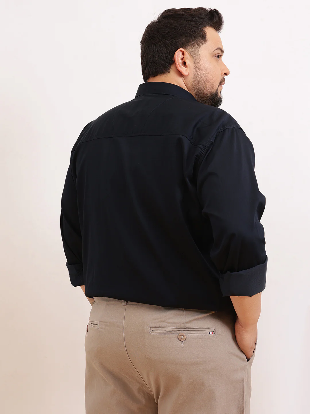 Satin Stretchable Premium Plus Size Shirt - Image 18