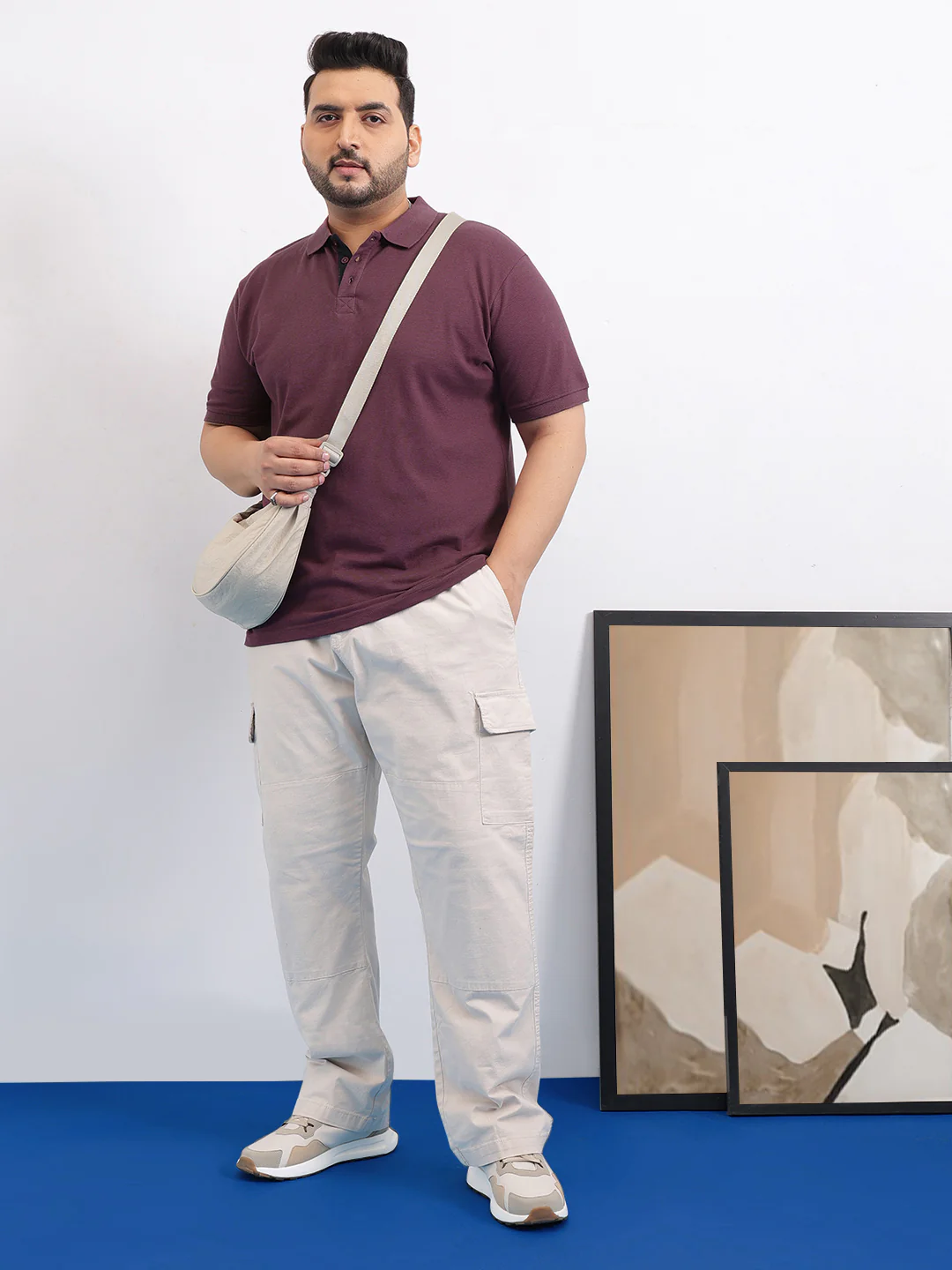 Solid Fine Cotton Plus size polo - Image 10