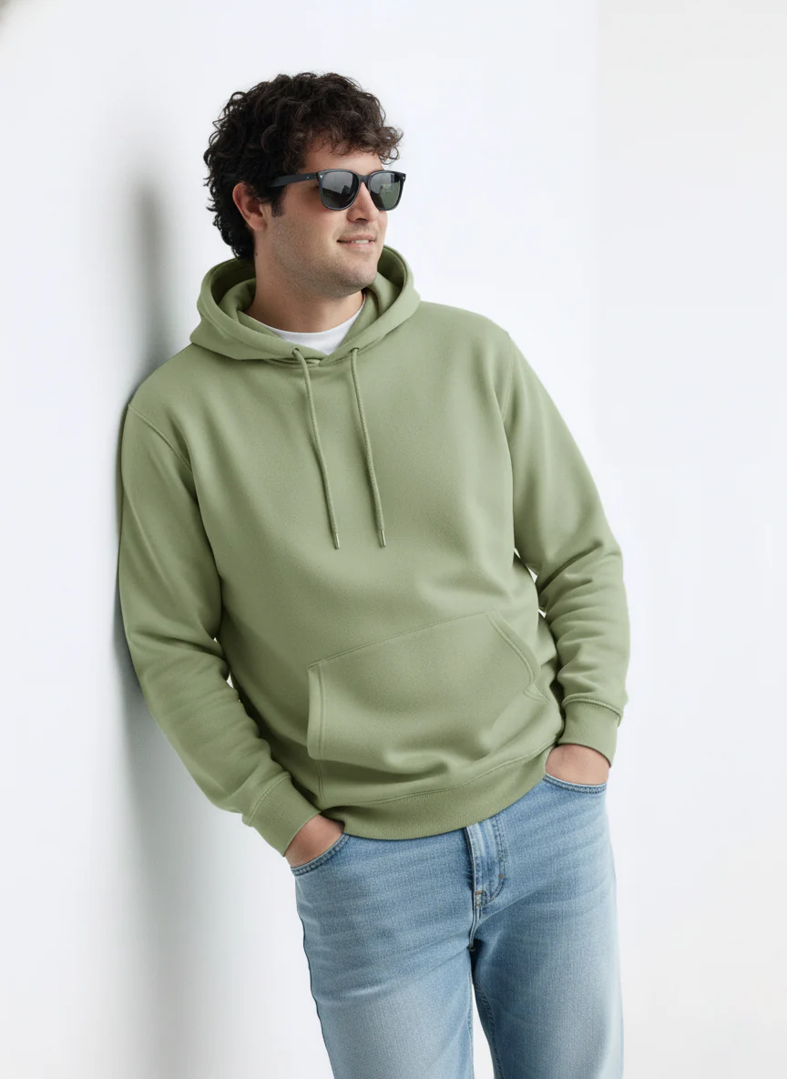 Solid Plus Size Hoodie - Image 18