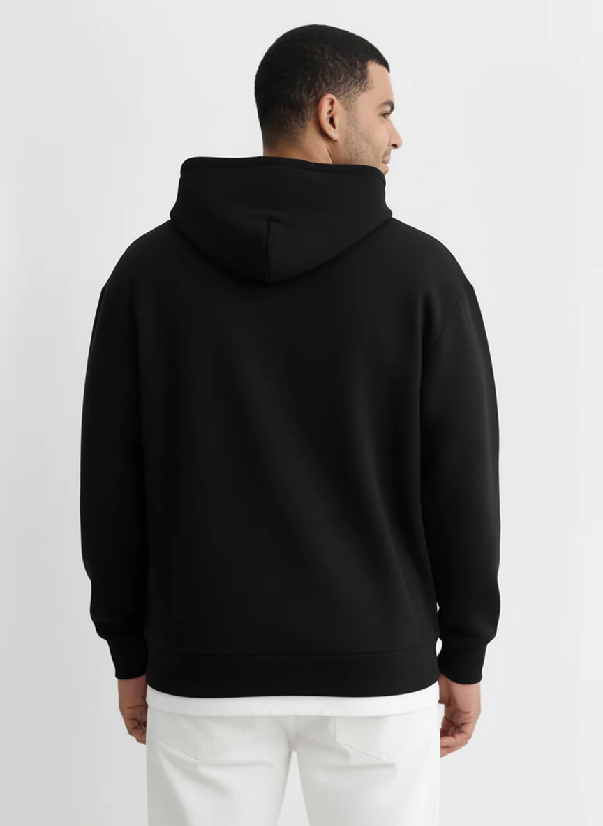 Solid Plus Size Hoodie - Image 5