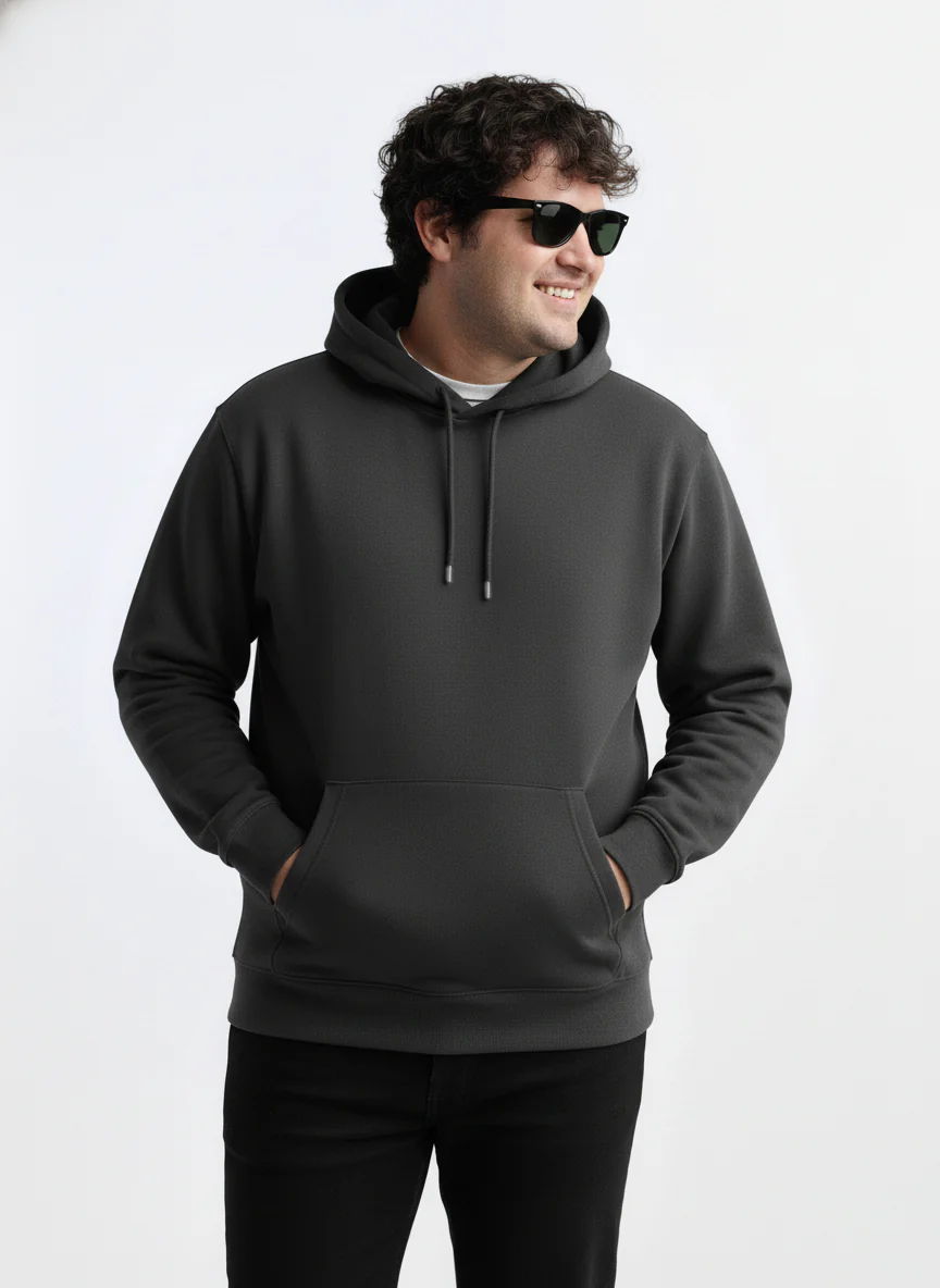 Solid Plus Size Hoodie - Image 23