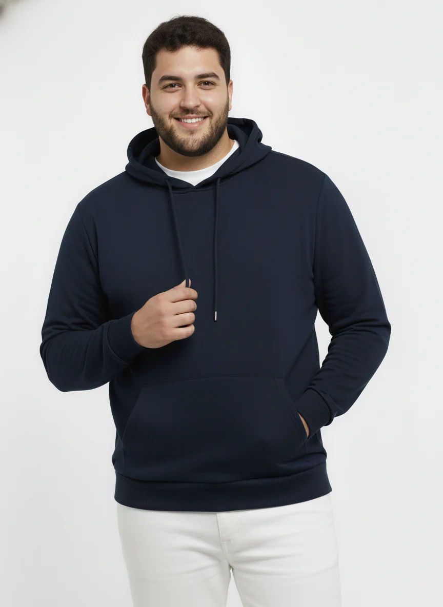 Solid Plus Size Hoodie - Image 11