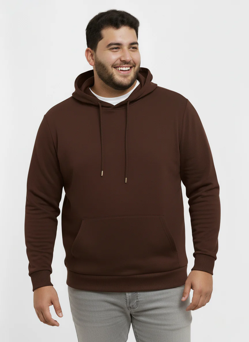 Solid Plus Size Hoodie - Image 34